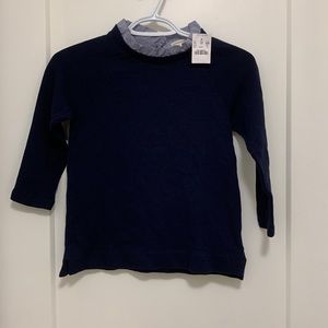 Crewcuts navy blue long sleeve/sweater